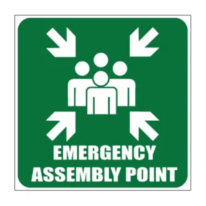 Emergency Assembly Point sign IN6