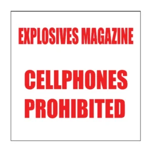 Explosives Magazine sign MI1