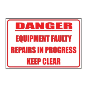 Equipment Faulty sign MI11