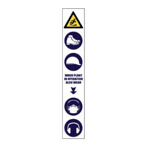 Plant In Operation PPE sign MI15