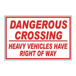 Dangerous Crossing sign MI18