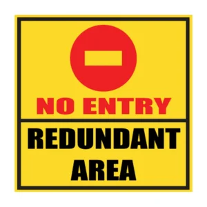 Redundant Area sign MI4