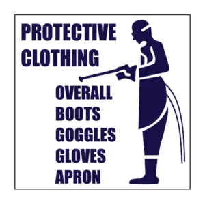 Protective Clothing Listed sign MV20