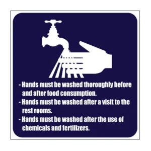 Hand Wash Rules sign MV23