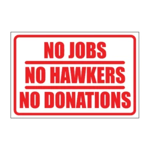 No Jobs sign NE35