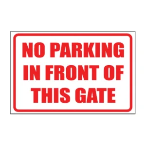 No Parking sign NE54