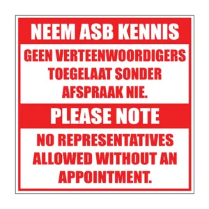 No Reps sign NE64