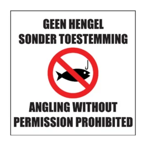 Angling Prohibited sign NE66
