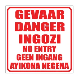 Danger No Entry sign NE8