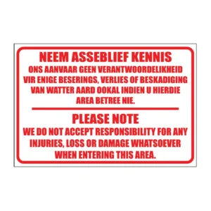 Notice sign NR2
