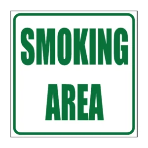 Smoking Area sign NS17