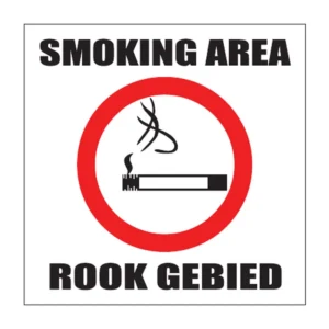 Smoking Area sign NS19