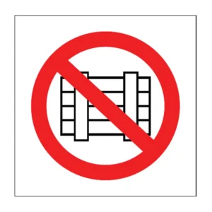 Do Not Obstruct sign PV14