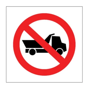 No Heavy Vehicles sign PV15