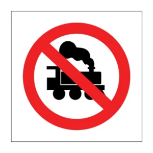 No Locomotives sign PV17