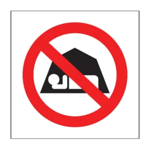 No Camping sign PV25