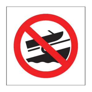 No Boat Launching sign PV26