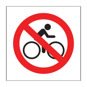 No Cycling (outdoor) sign PV30