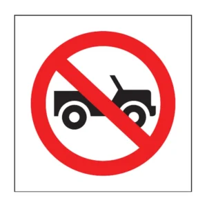 No Off Roading sign PV31