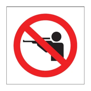 No Hunting sign PV32