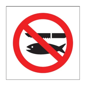 No Fish Gutting sign PV34
