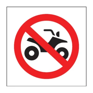 No Quad Biking sign PV35