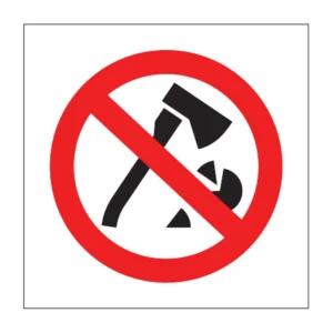 No Fire Wood sign PV38