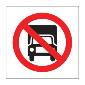 No Trucks sign PV42