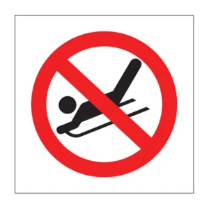 No Sliding sign PV47