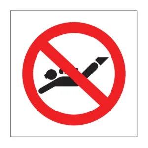 No Diving sign PV49