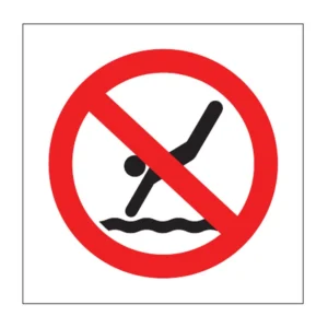 No Diving (alternative) sign PV51