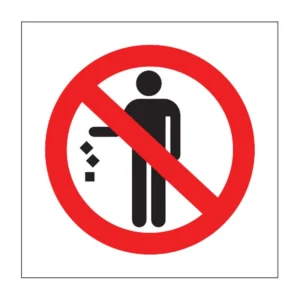 No Littering sign PV55