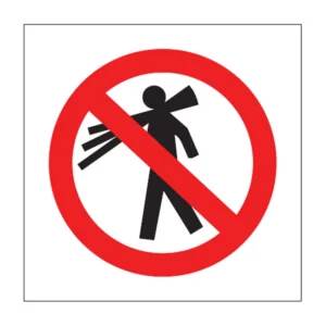 No Carrying sign PV8