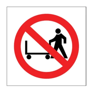 No Hand Tramming sign PV9