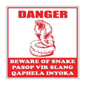 Beware Of Snake sign S10