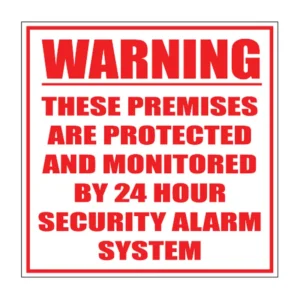 Security Alarm sign S15