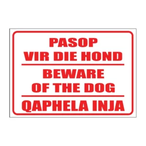 Beware Dog sign S16
