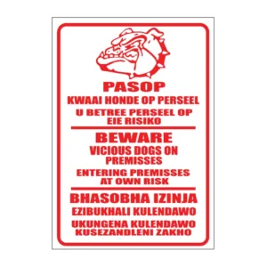 Beware Dog sign S20