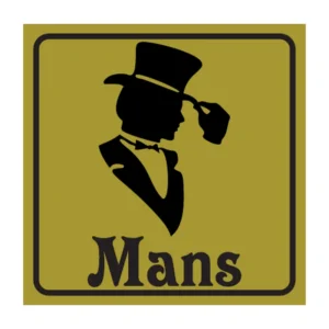 Mans (gold) sign T15