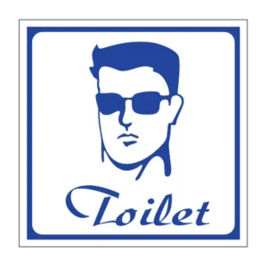 Men Toilet (blue) sign T21