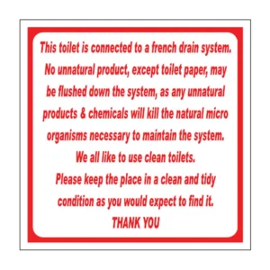 French Drain System sign T29