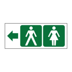 Toilets Left (green) sign T9
