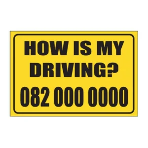 How Is My Driving sign V12