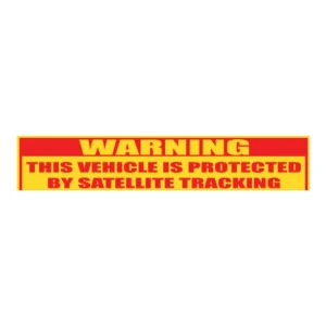 Satellite Tracking (small warning) sign V15
