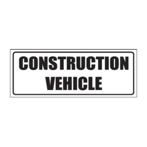 Construction Vehicle sign V18
