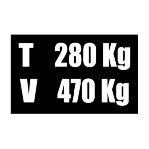 Vehicle Weight Classification (T/V) sign V27