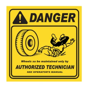 Authorised Maintenance Only sign V29