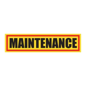Maintenance sign V3