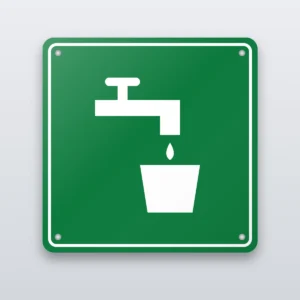 Drinking water tap sign