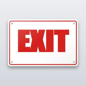 Exit sign